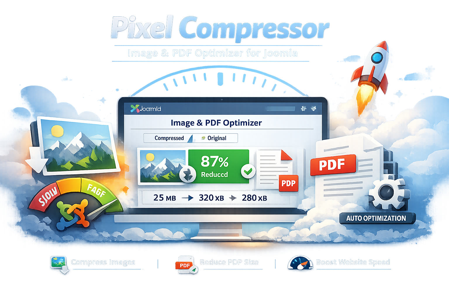 Joomla Image and PDF Compressor extension